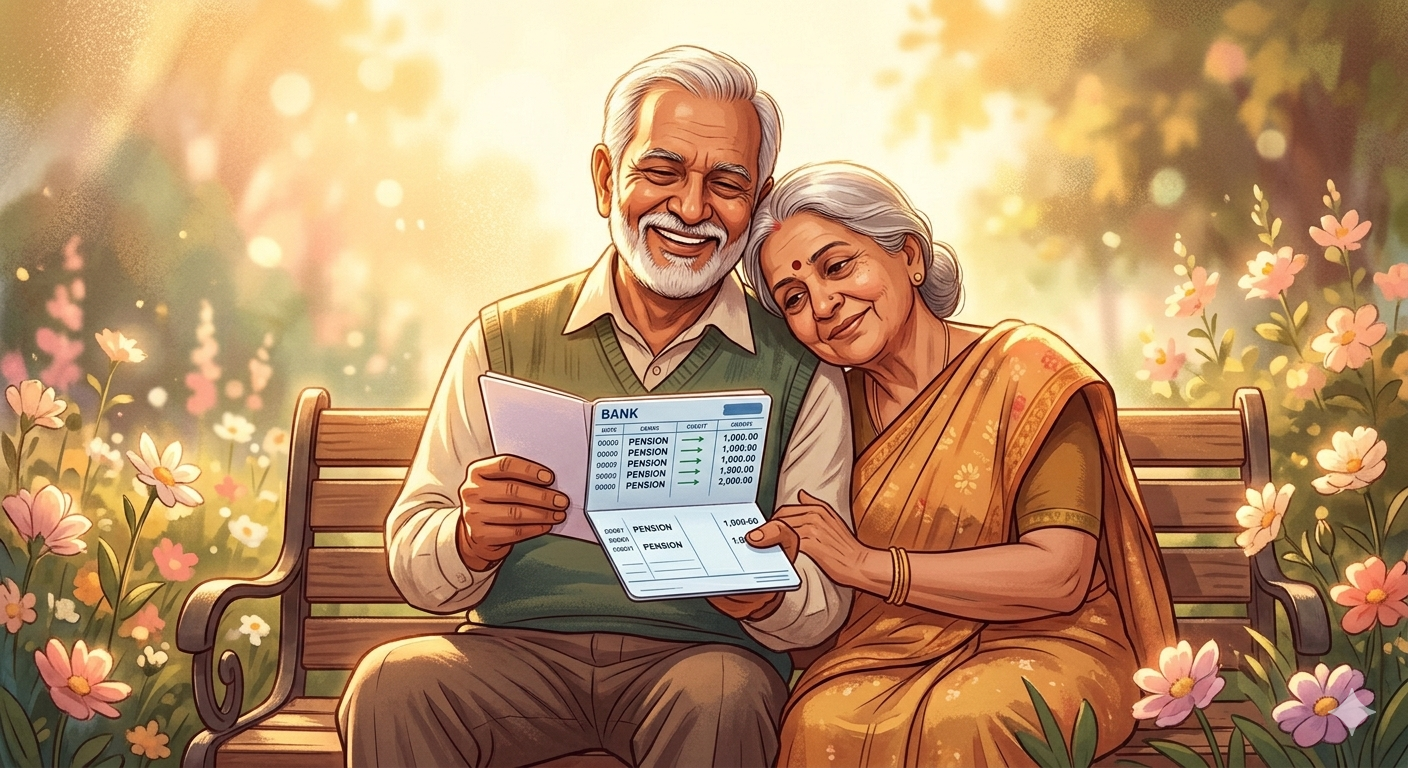 India EPS pension elderly retired couple financial security 2026