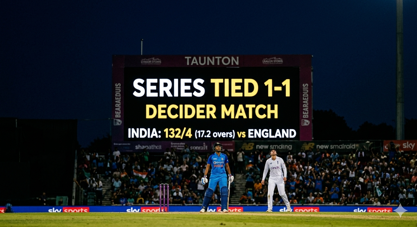 India England Women cricket series 1-1 decider Taunton 2026