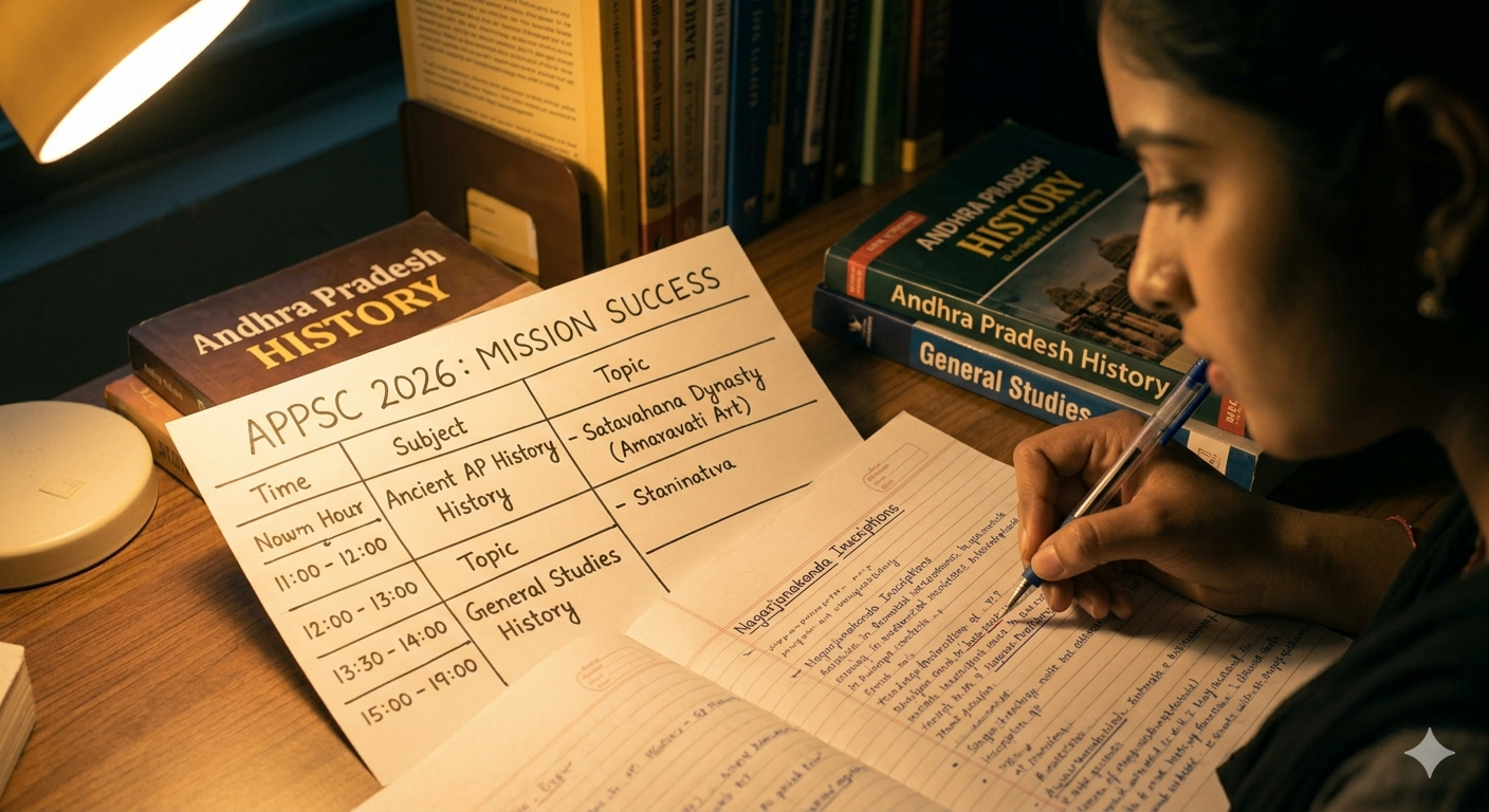 APPSC 2026 study schedule timetable preparation plan