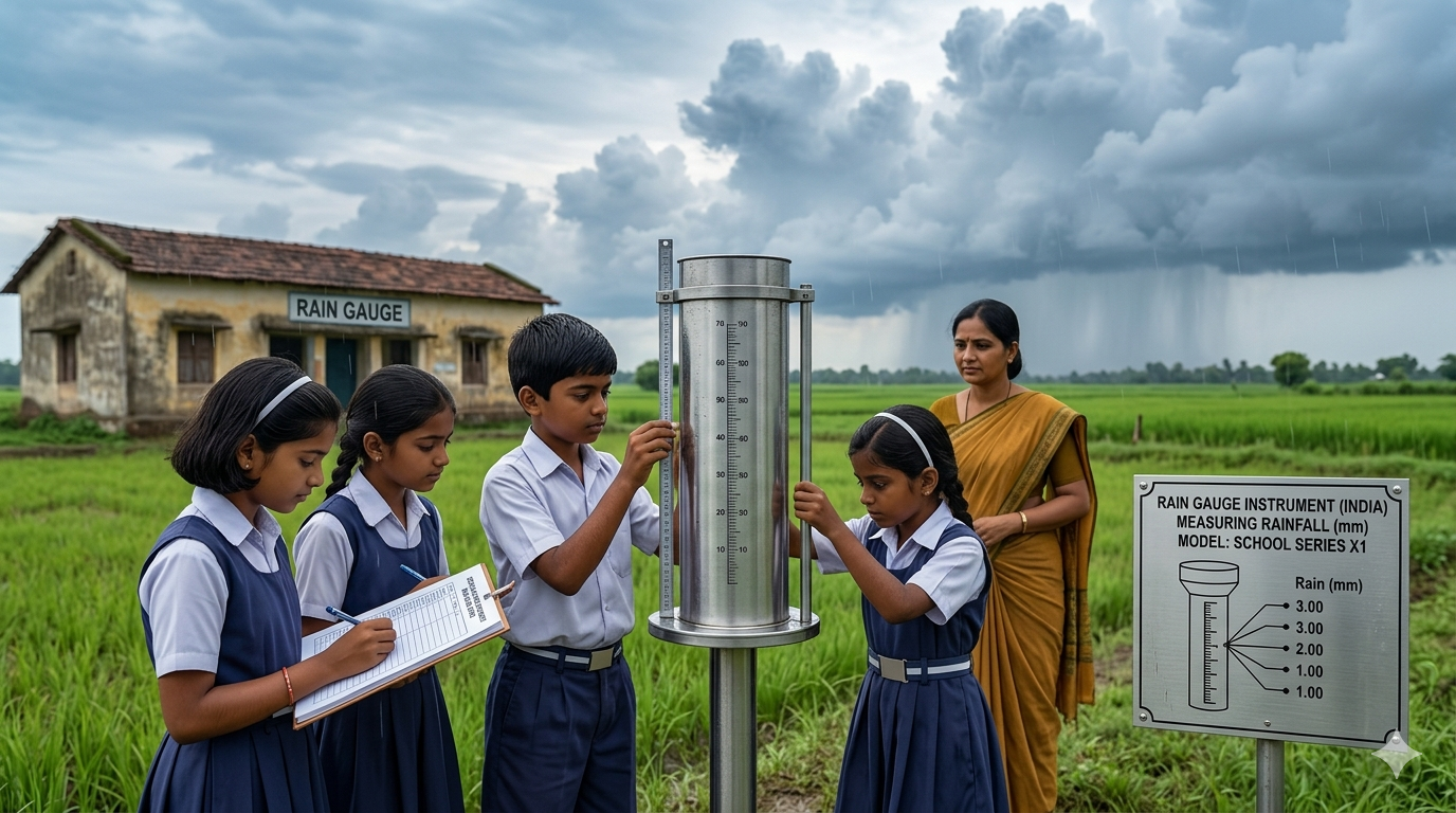 Thermometer measuring temperature Celsius hot cold India summer winter comparison educational