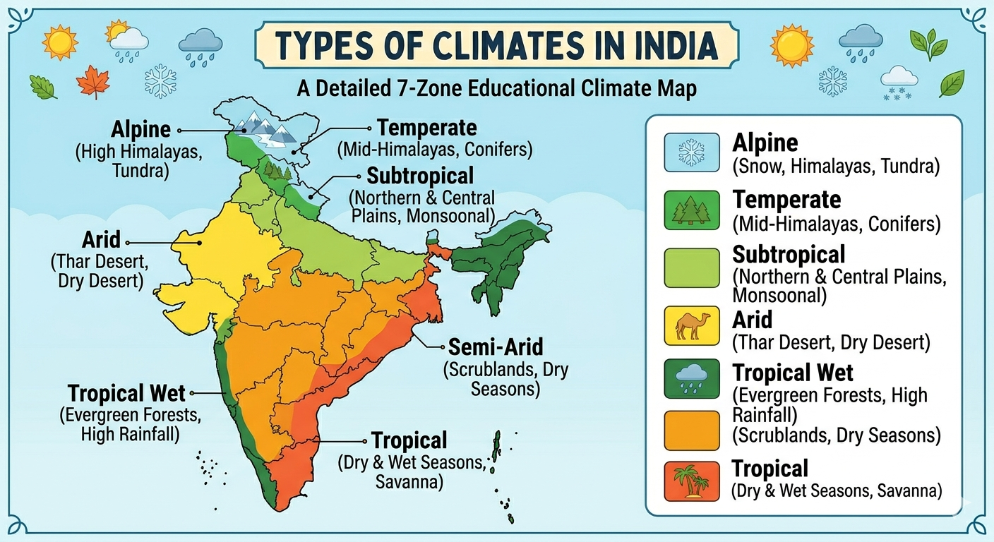 Types of Climates India