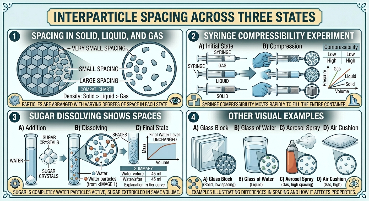 Interparticle Spacing Three States