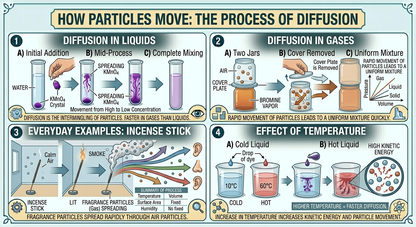 How Particles Move Diffusion