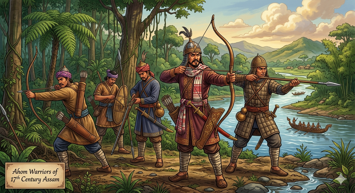 Ahom warriors Assam medieval