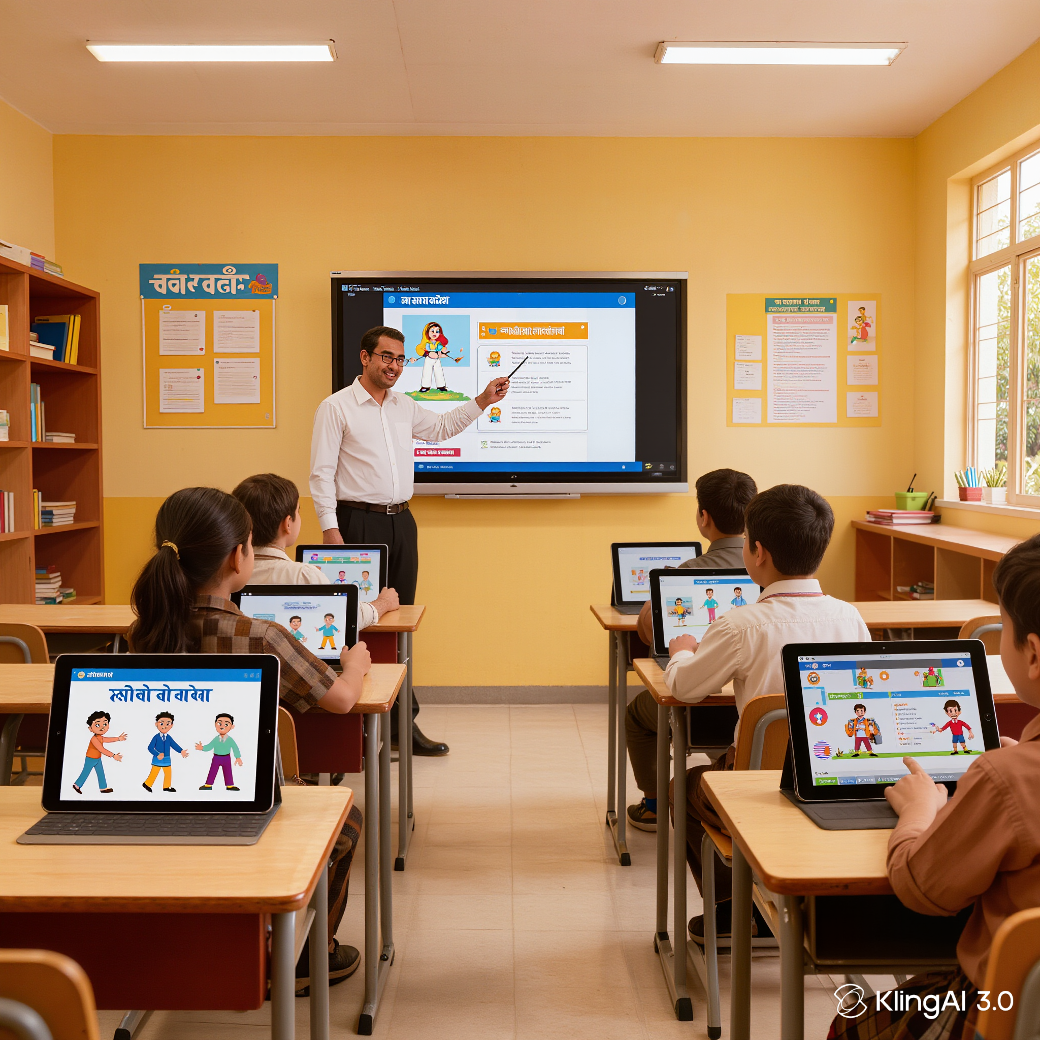 Indian classroom AI technology regional language learning 2026
