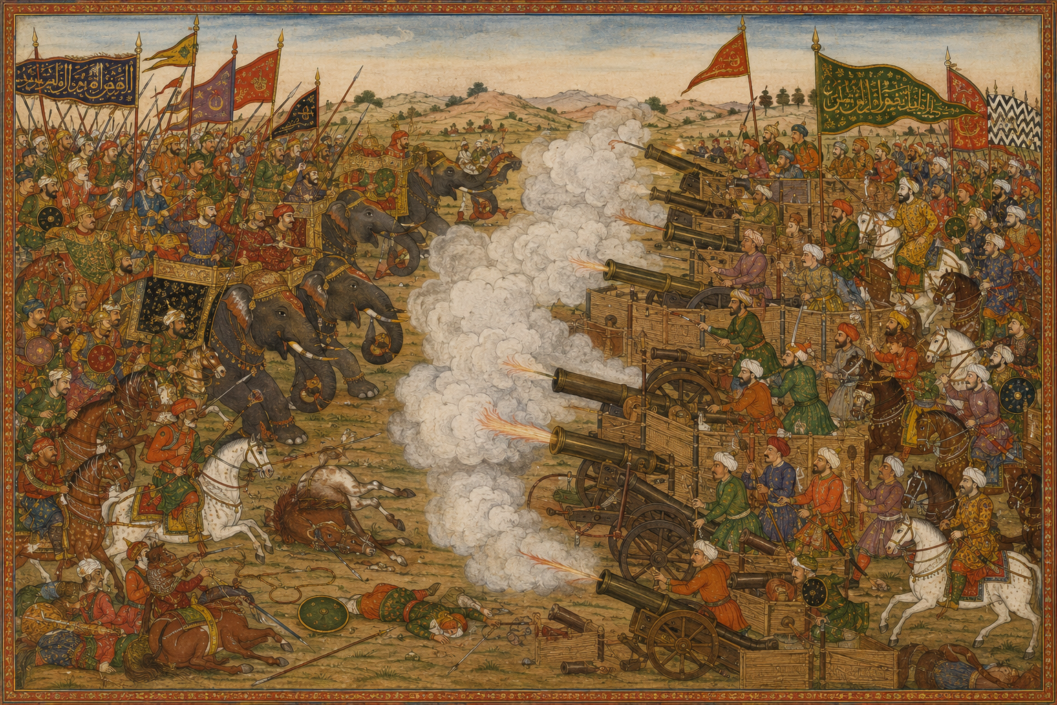 Battle of Panipat 1526 cannons