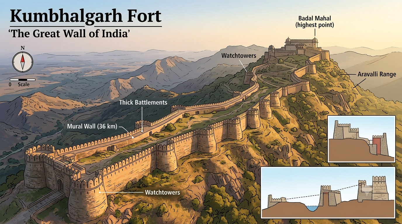 Kumbhalgarh Fort Aravalli Rajasthan
