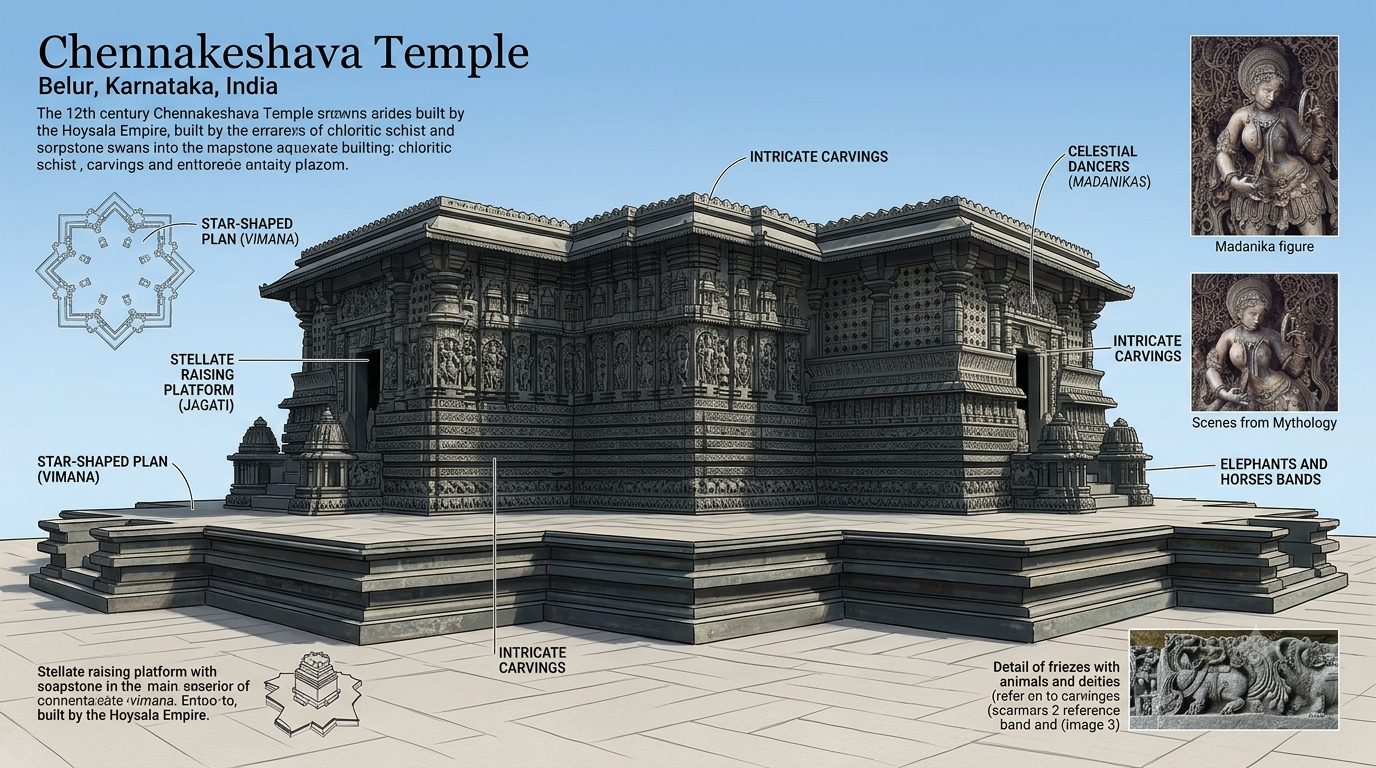 South Indian stone temple carvings