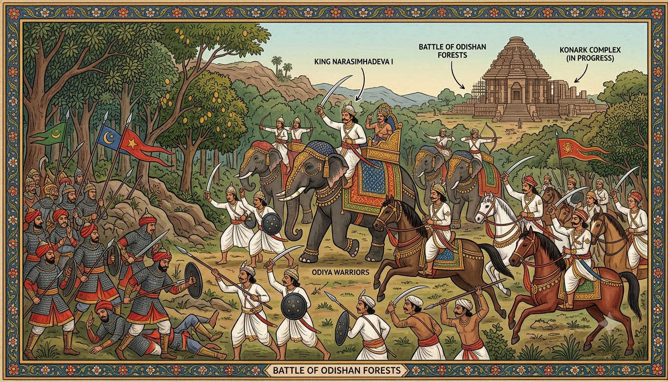 Indian warriors resisting Delhi Sultanate