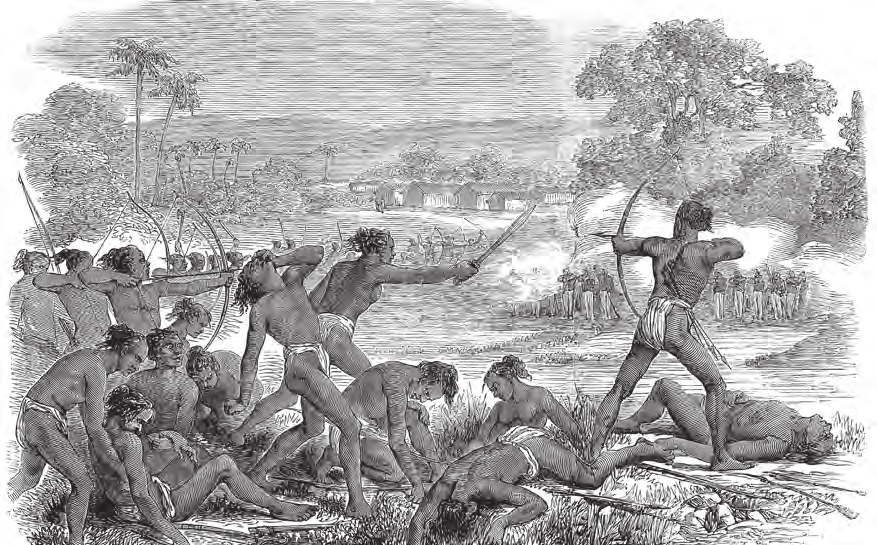 Santhal rebels sketch 1856