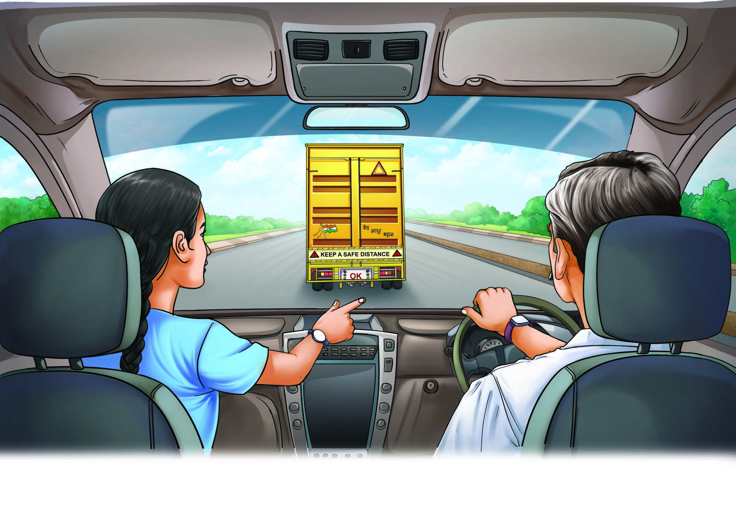 Chapter 4 opener - safe distance from truck