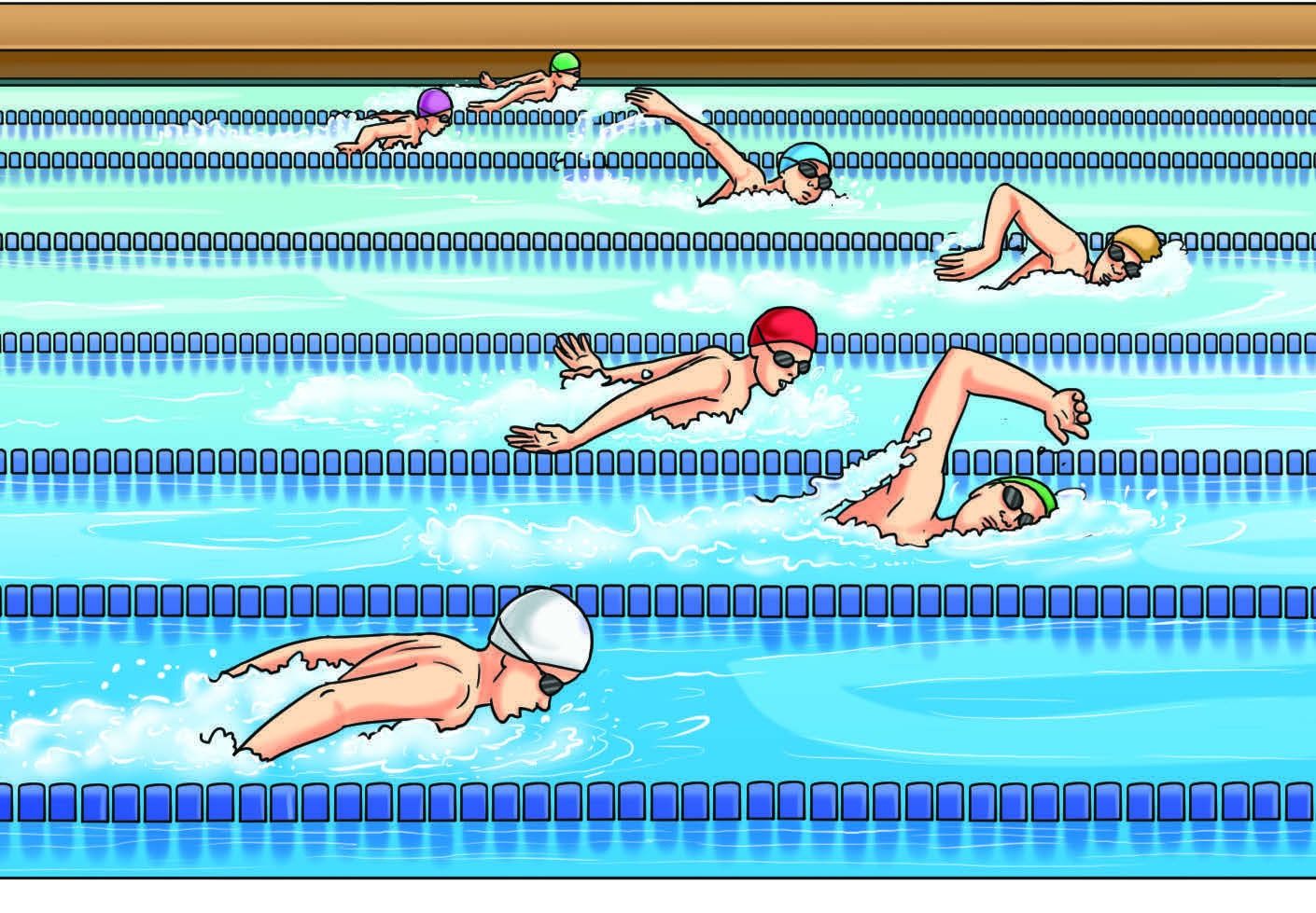 Fig 4.1: Swimmers in straight line motion