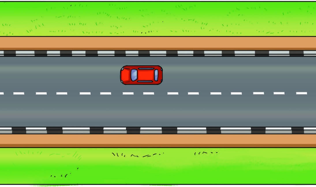 Fig 4.1: Car in straight line motion