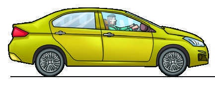 Fig 4.20: Safe distance between two moving vehicles - yellow car
