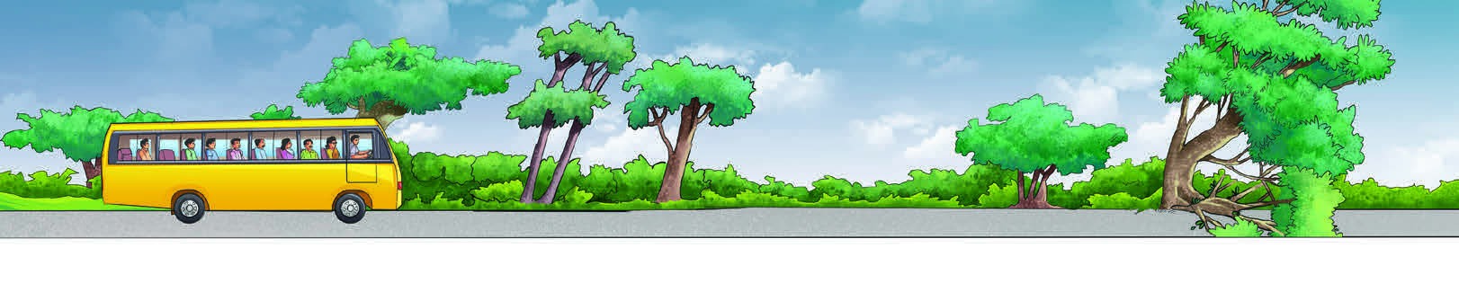 Fig 4.9: A bus moving on a long straight highway