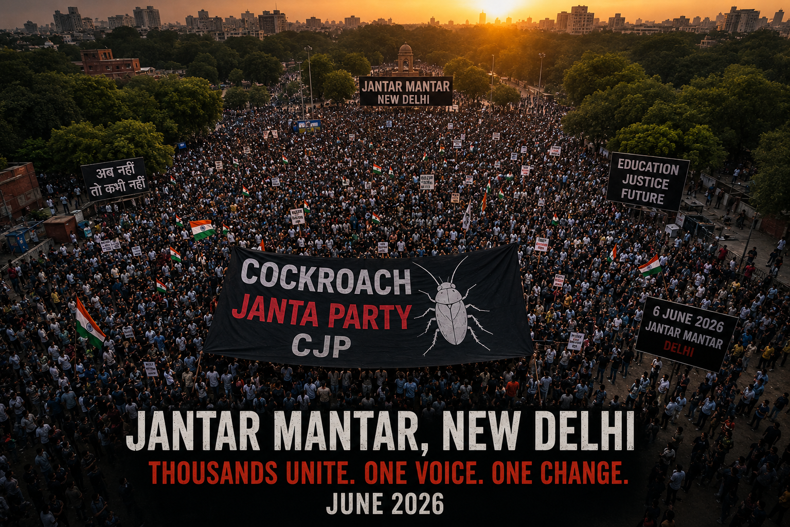 Jantar Mantar protest CJP Abhijeet Dipke June 6 2026