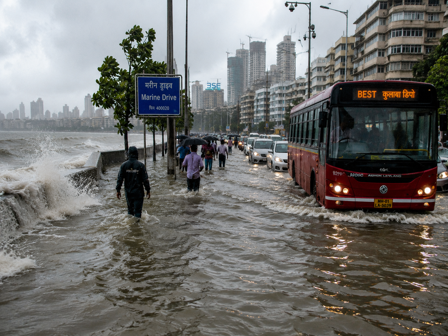 Mumbai coastal flooding sea level rise climate change India 2026