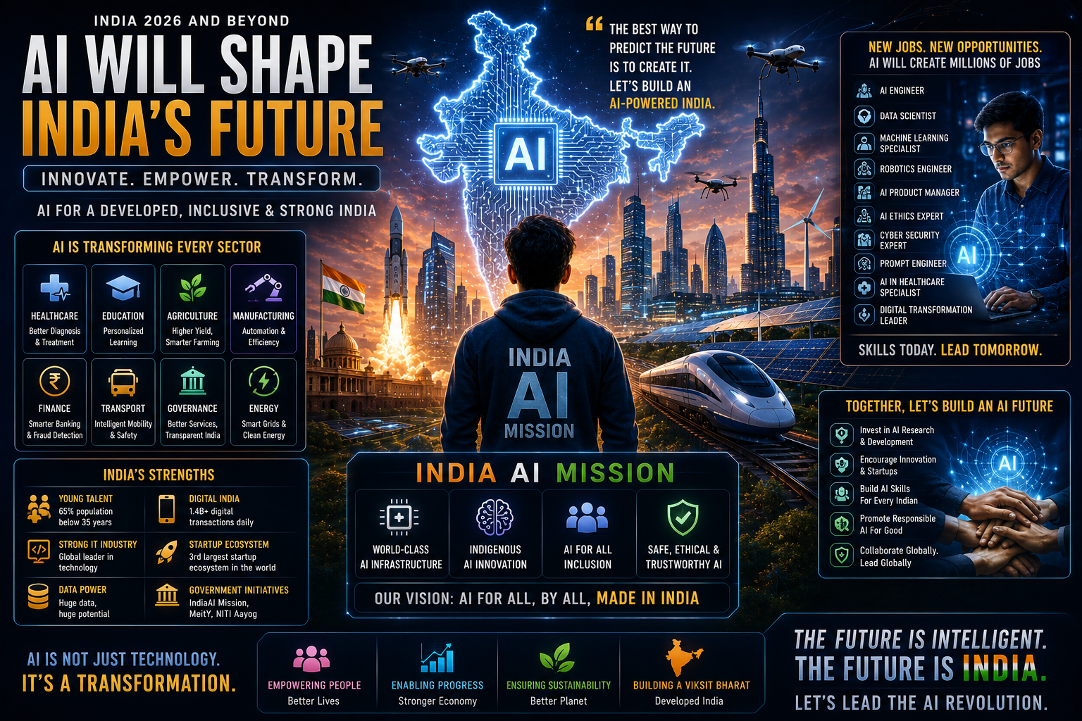 India AI future jobs careers IndiaAI Mission 2026