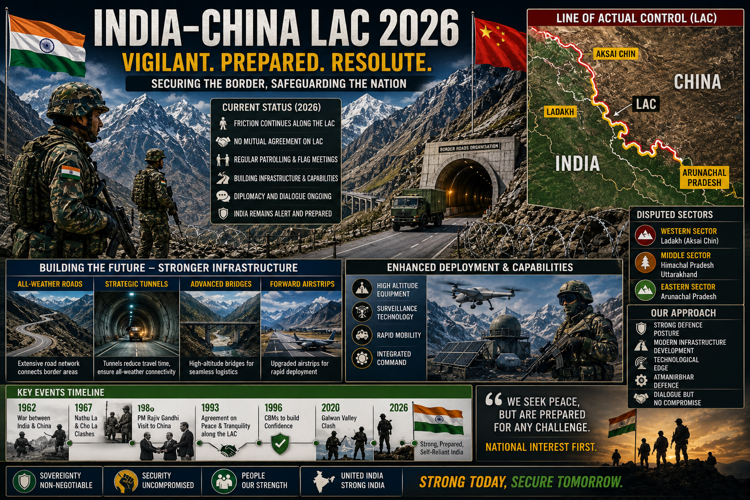 India China LAC border 2026 disengagement current status