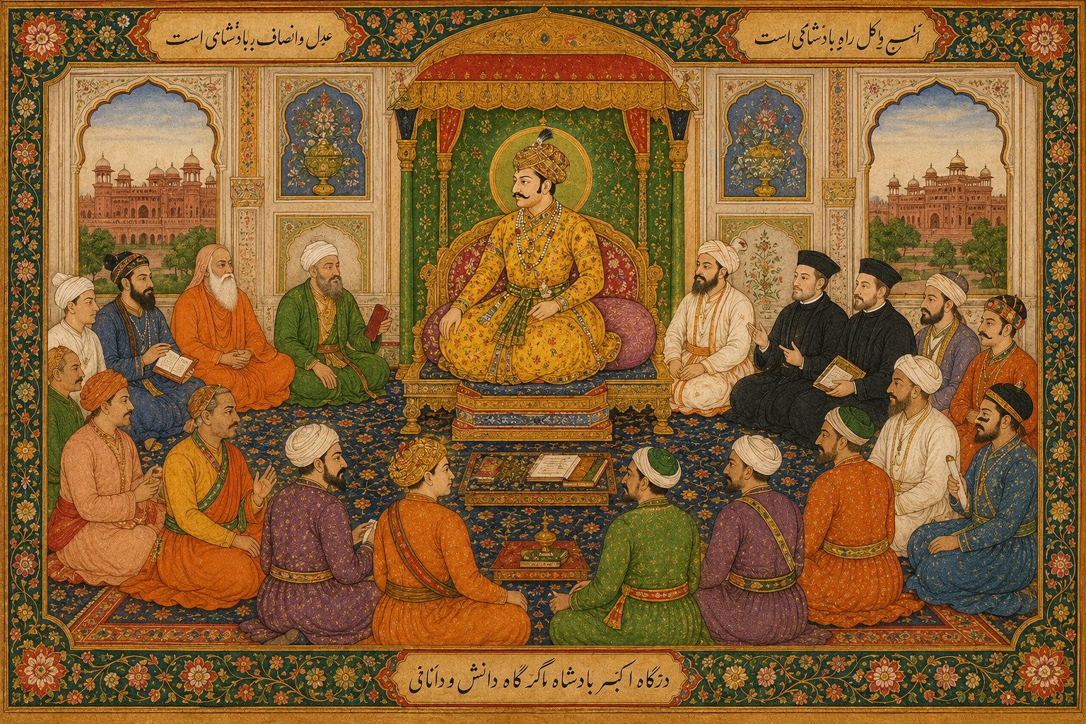 Akbar court scholars sulh-i-kul