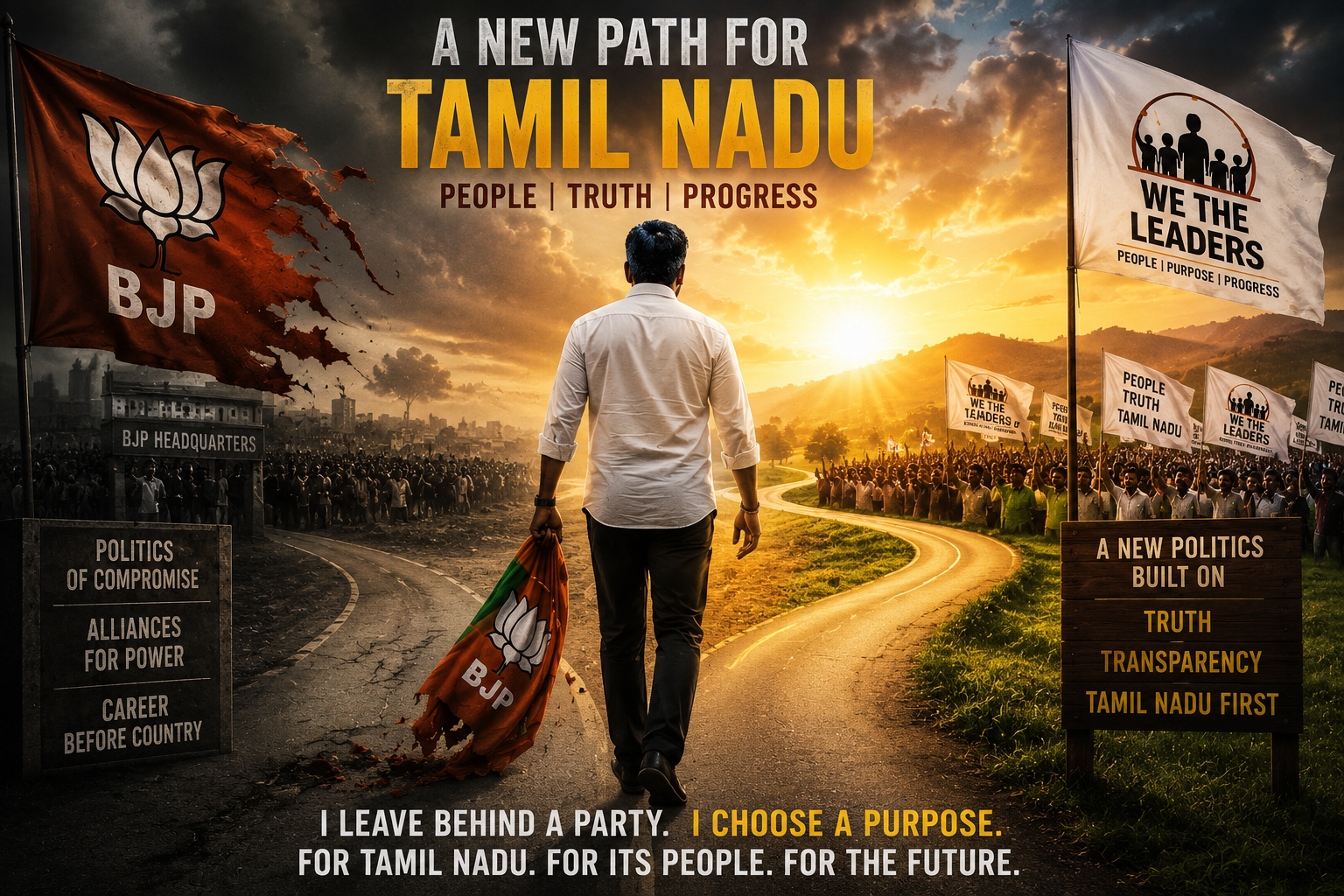 Annamalai BJP resignation new path Tamil Nadu political change 2026