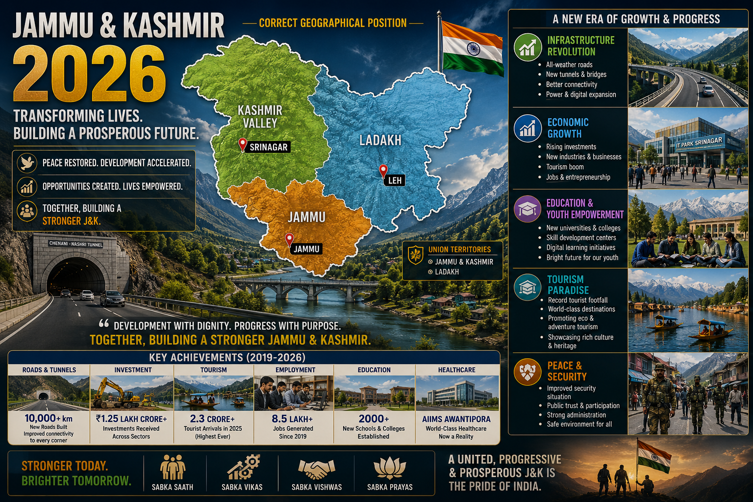 Jammu Kashmir 2026 development tourism after Article 370 truth