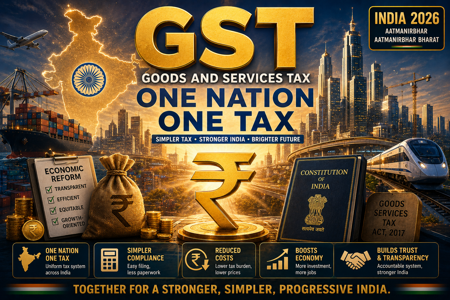 GST India 2026 complete guide one nation one tax