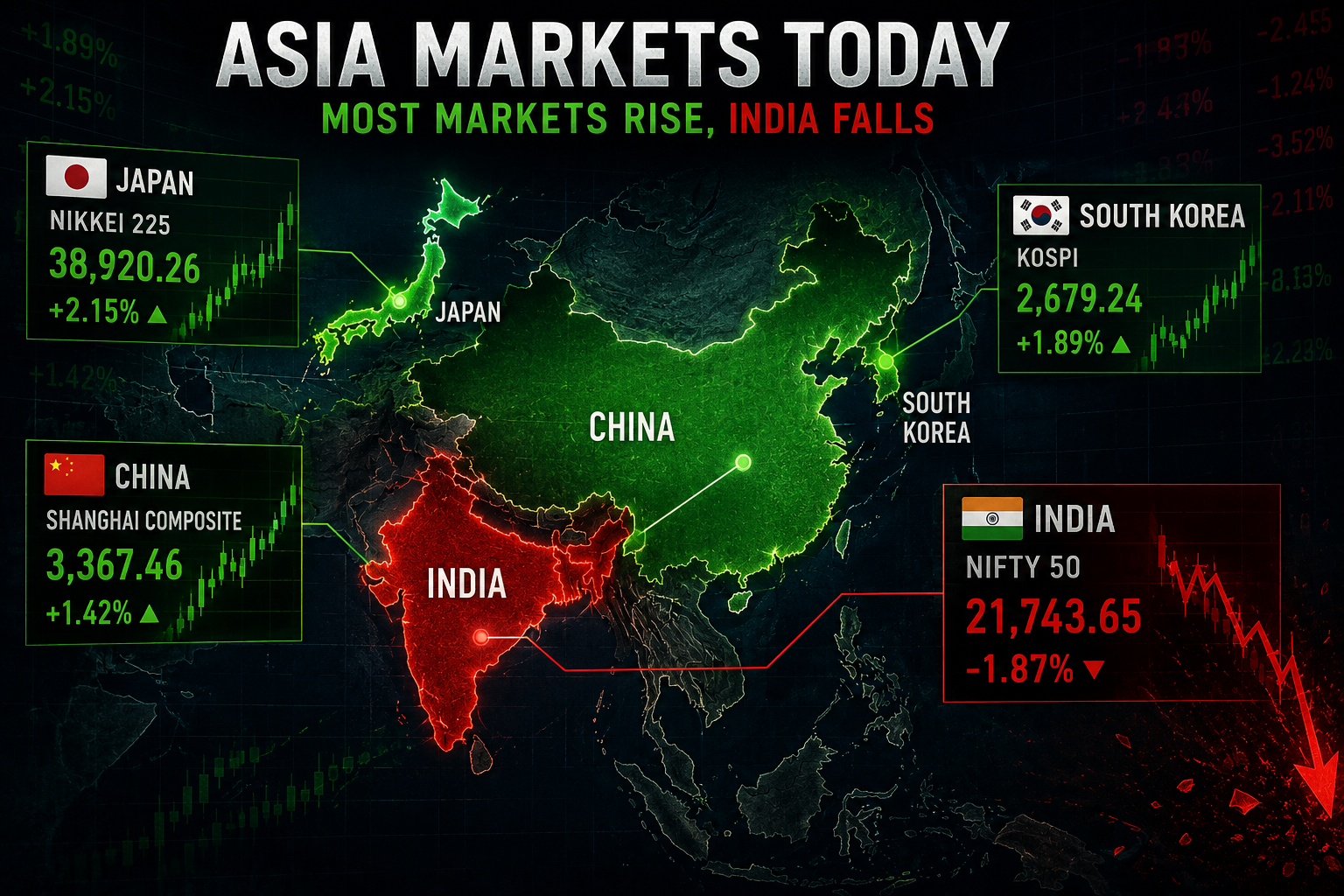 Asia markets growing India falling comparison 2026