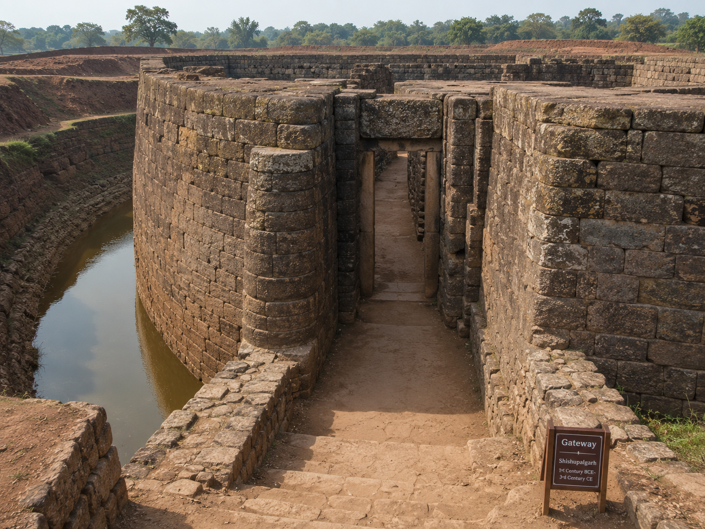 Ancient Indian fortified ruins