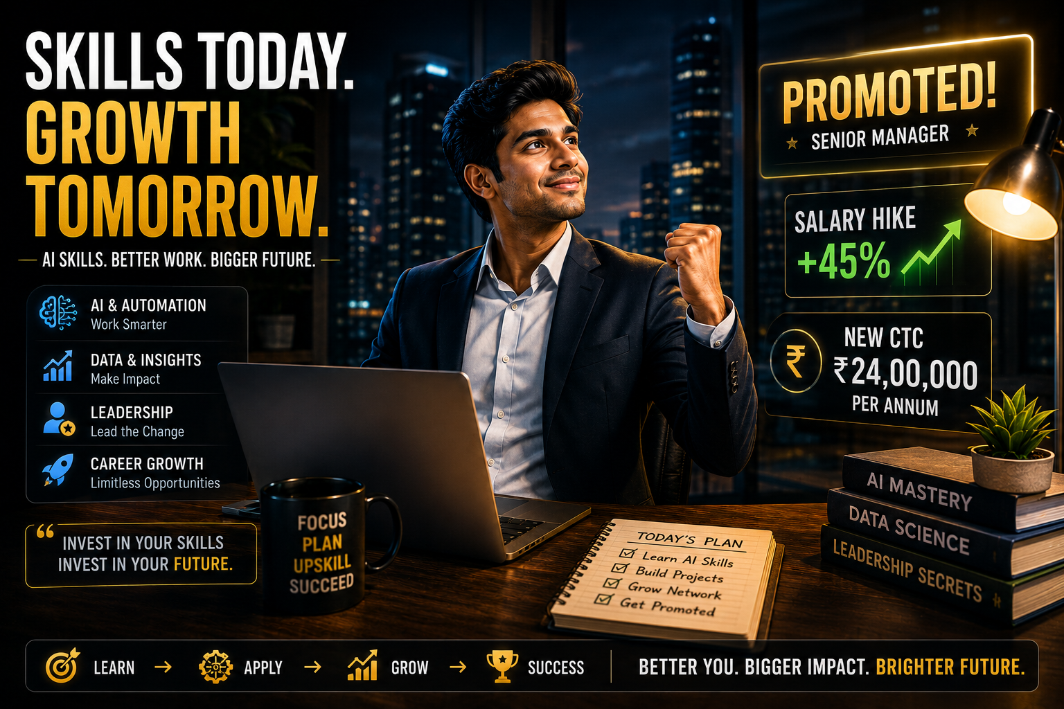 Career growth AI skills India 2026 promotion salary hike