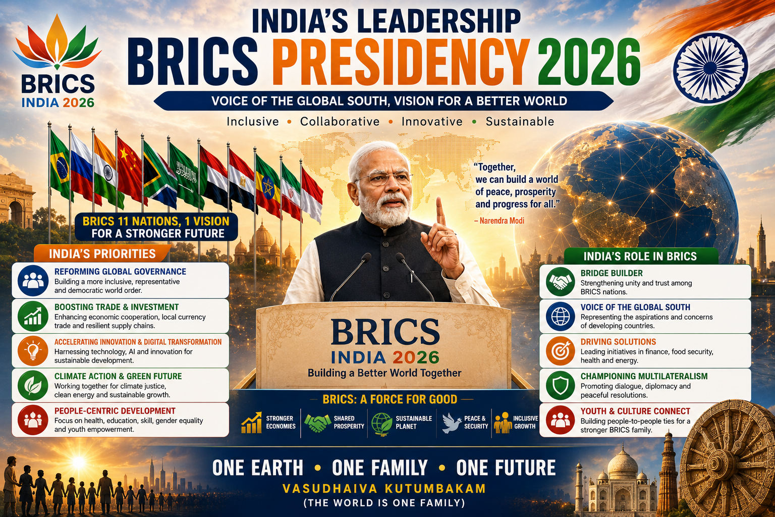India BRICS presidency 2026 leadership Global South