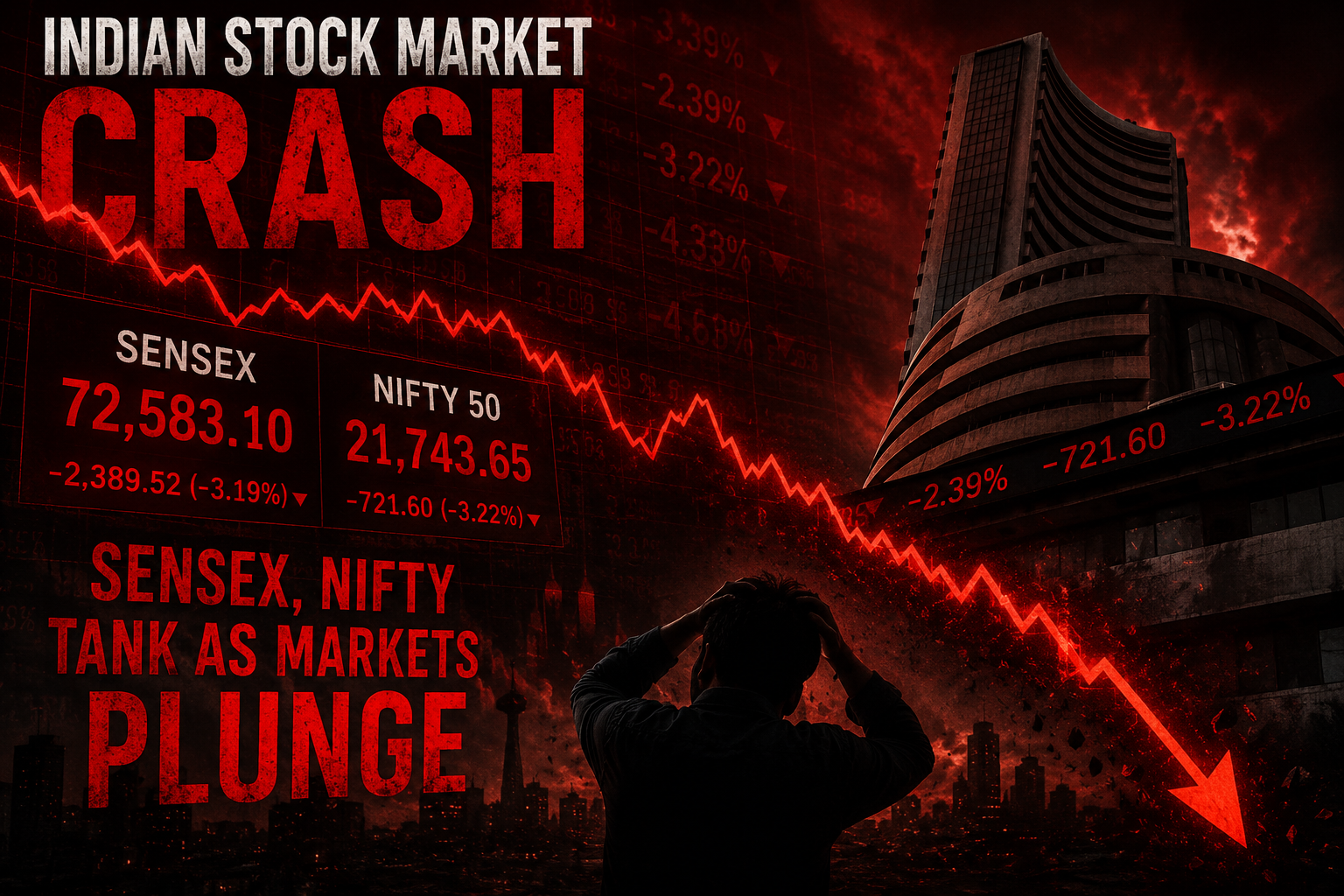 India stock market falling crisis 2026