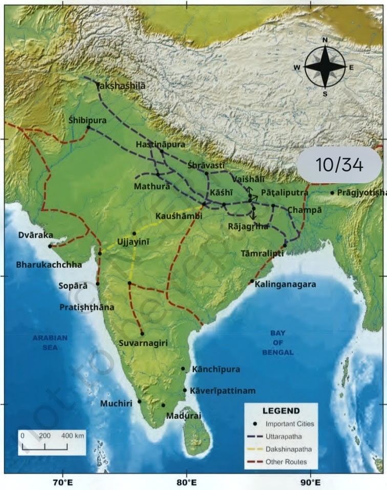 Trade routes map