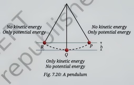Pendulum showing PE and KE conversion